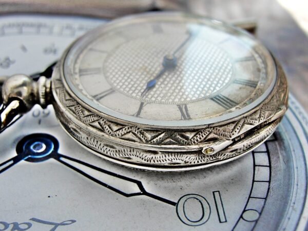 Nice keyed silver pocket watch from the 1800s - Image 6
