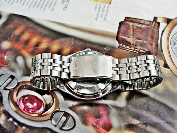 Nice steel Seiko automatic watch from the 1970s. - Image 8