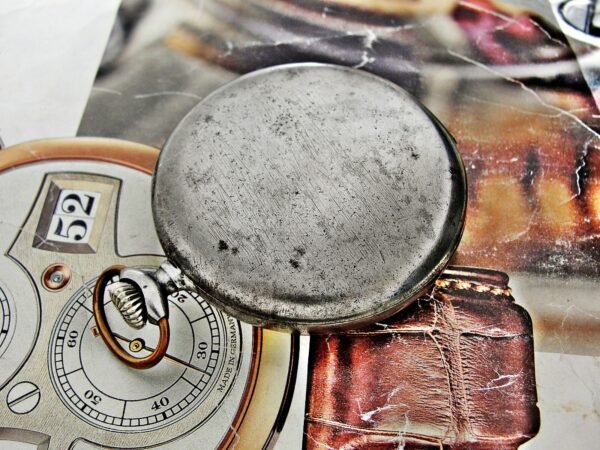 Rare Swiss Alpina iron case pocket watch from the 1920s. - Image 13