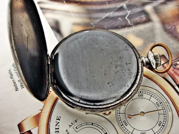 Rare Swiss Alpina iron case pocket watch from the 1920s. - Image 16
