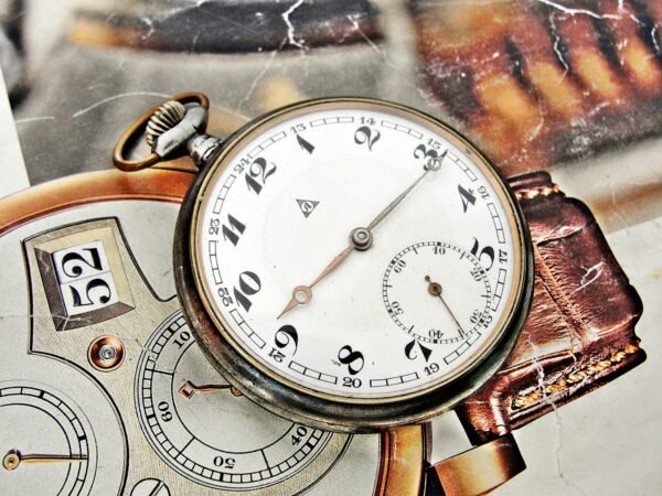 Rare Swiss Alpina iron case pocket watch from the 1920s. - Image 20