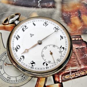 Rare Swiss Alpina iron case pocket watch from the 1920s.