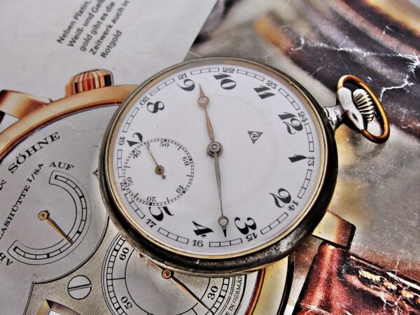 Rare Swiss Alpina iron case pocket watch from the 1920s. - Image 5
