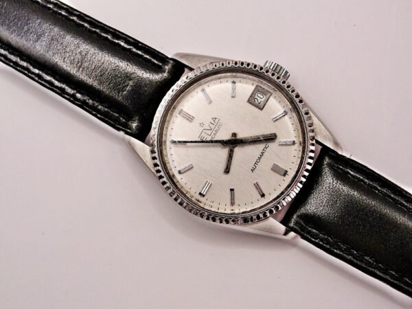Very nice Unisex Elvia automatic watch from the 1970s. - Image 3