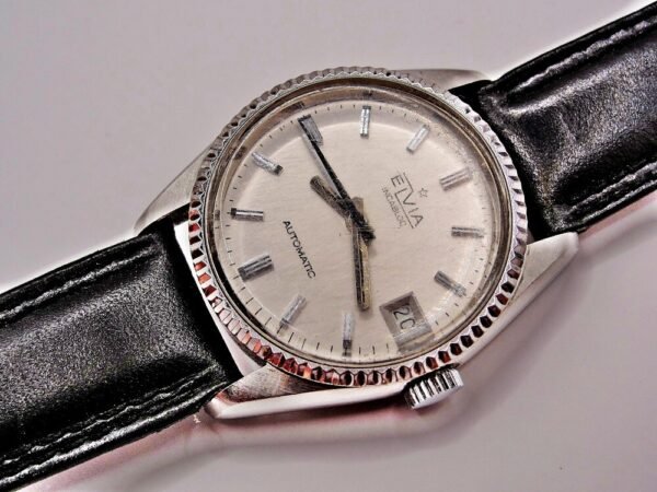 Very nice Unisex Elvia automatic watch from the 1970s. - Image 4