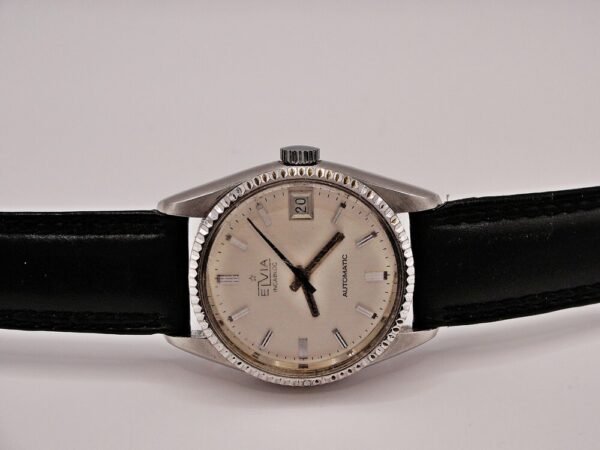 Very nice Unisex Elvia automatic watch from the 1970s. - Image 6