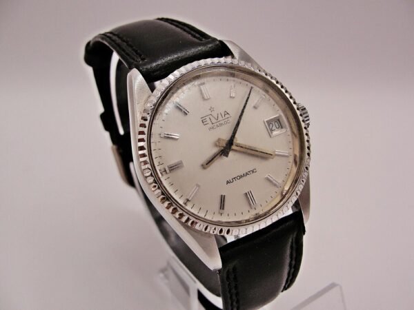 Very nice Unisex Elvia automatic watch from the 1970s.