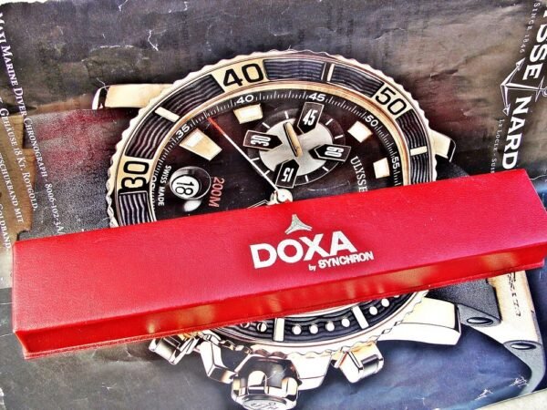 Beautiful 14K gold colored women's Doxa automatic watch with box from the 1970s - Image 21