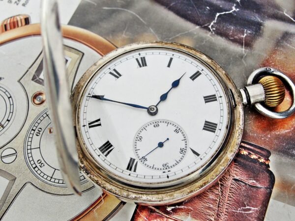 Beautiful double-lid silver Invar watch from the early 1900s - Image 16