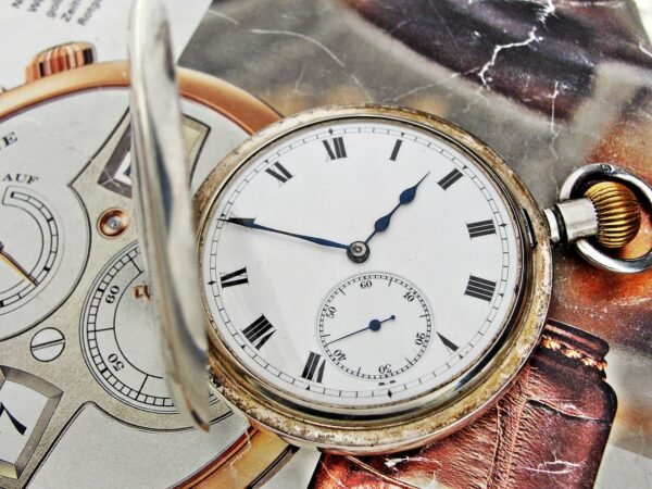 Beautiful double-lid silver Invar watch from the early 1900s - Image 18