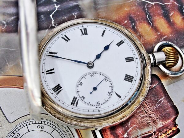 Beautiful double-lid silver Invar watch from the early 1900s - Image 3