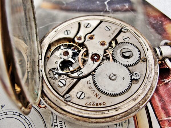 Beautiful double-lid silver Invar watch from the early 1900s - Image 21
