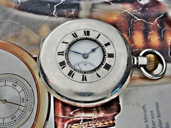 Beautiful double-lid silver Invar watch from the early 1900s - Image 22