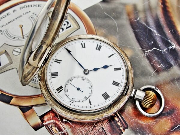 Beautiful double-lid silver Invar watch from the early 1900s - Image 4