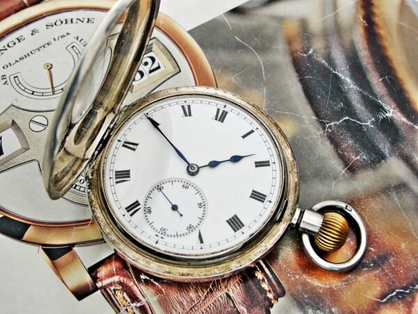 Beautiful double-lid silver Invar watch from the early 1900s - Image 8