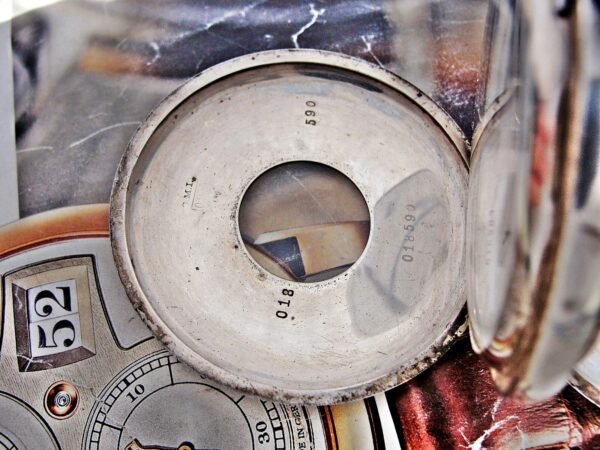 Beautiful double-lid silver Invar watch from the early 1900s - Image 9
