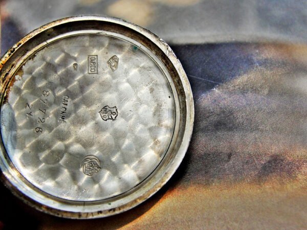 Beautiful silver nun watch with porcelain dial from the late 1800s - Image 9