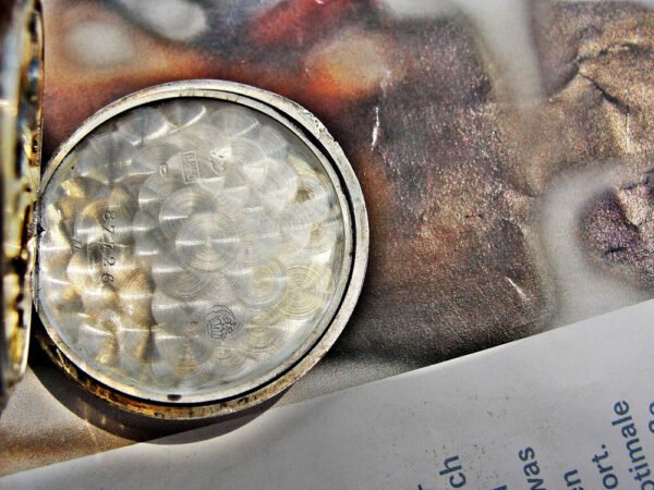 Beautiful silver nun watch with porcelain dial from the late 1800s - Image 10