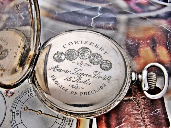 Nice Cortebert silver pocket watch from the early 1900s. - Image 17