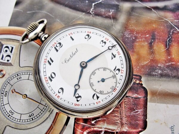 Nice Cortebert silver pocket watch from the early 1900s. - Image 4