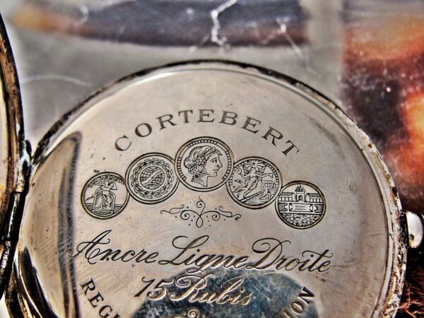 Nice Cortebert silver pocket watch from the early 1900s. - Image 10