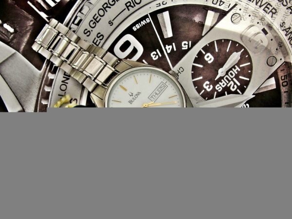 Nice automatic Bulova watch with a steel case from the 1980s. - Image 13
