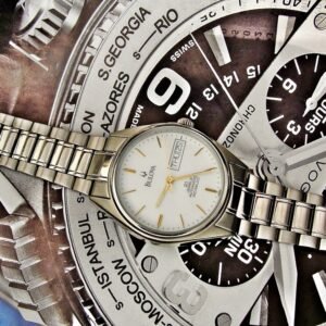 Nice automatic Bulova watch with a steel case from the 1980s.