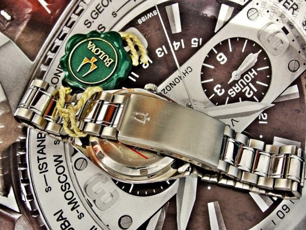 Nice automatic Bulova watch with a steel case from the 1980s. - Image 8