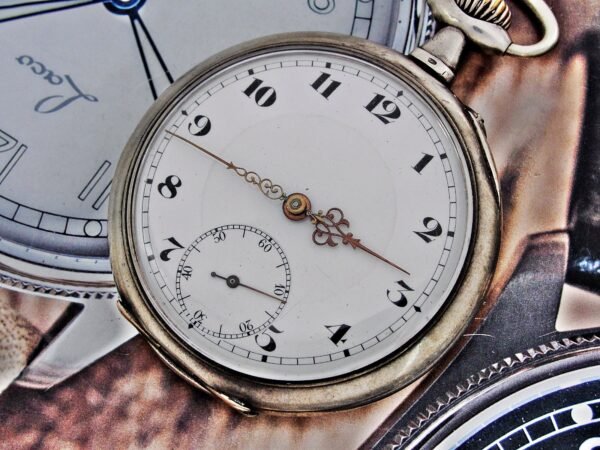Rare Essor silver pocket watch from the early 1900s. - Image 5