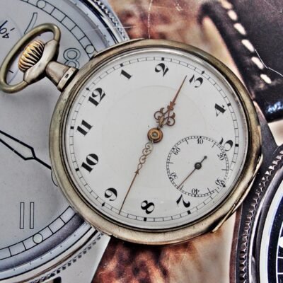 Rare Essor silver pocket watch from the early 1900s.