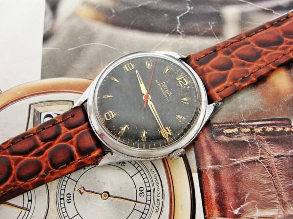 Rare black dial Doxa watch from 1962. - Image 16