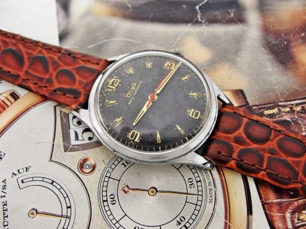 Rare black dial Doxa watch from 1962. - Image 7