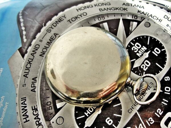 Beautiful Doxa pocket watch with porcelain dial from the 1920s - Image 7
