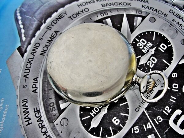 Beautiful Doxa pocket watch with porcelain dial from the 1920s - Image 10