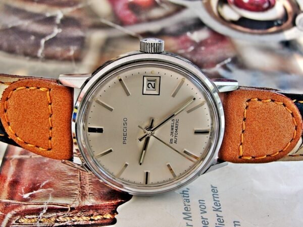 Beautiful Swiss Preciso automatic watch from the 1970s