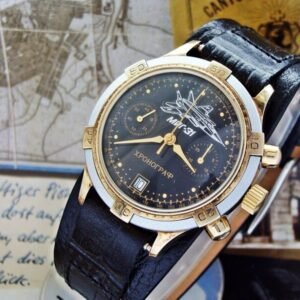 Beautiful rare MIG 23 Pilot Chronograph watch from the 1990s