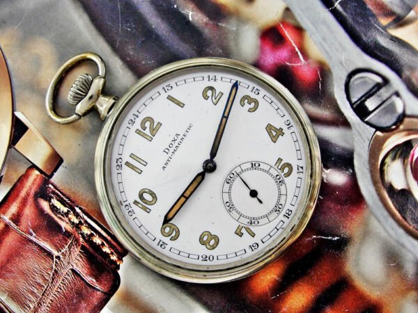 Doxa military pocket watch from the 1920s. - Image 4