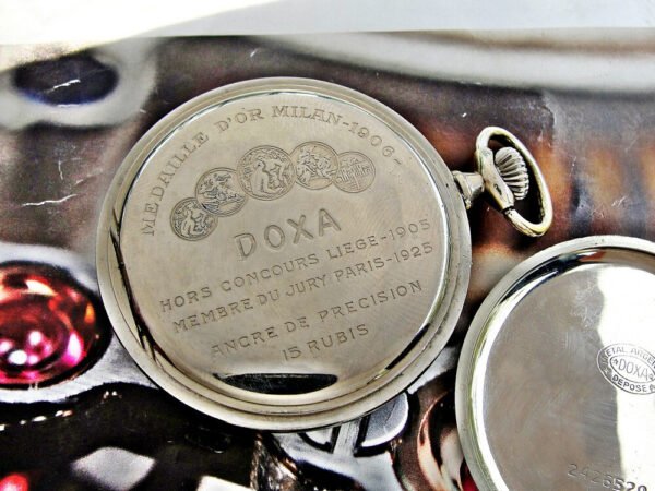 Doxa military pocket watch from the 1920s. - Image 9