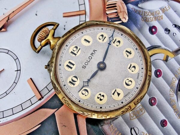 Nice Solora pocket watch from the 1800s. - Image 4