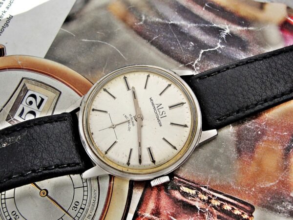 Rare Swiss steel Alsi Wehrmachtswerk watch from the 1970s - Image 10