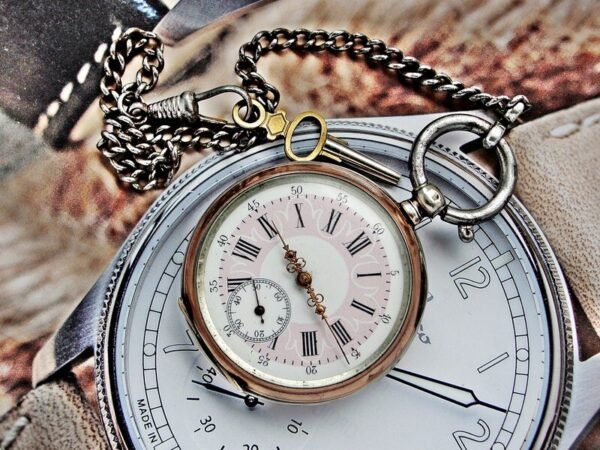 Rare silver pocket watch with key from the 1800s. - Image 11