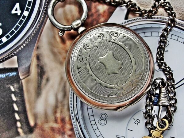 Rare silver pocket watch with key from the 1800s. - Image 15