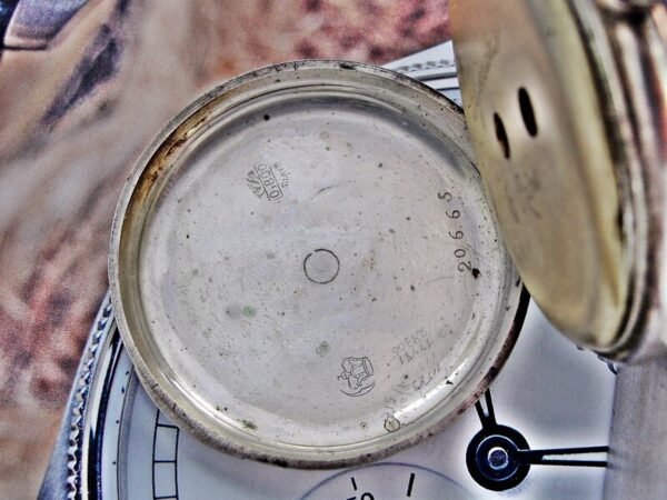 Rare silver pocket watch with key from the 1800s. - Image 22