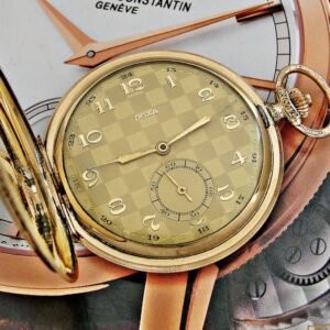 Very nice rare double-lid Doxa pocket watch from the 1920s