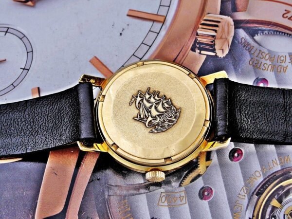Beautiful 18k gold Longines Flagship automatic watch from the 1960s with box - Image 20