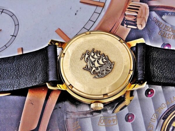 Beautiful 18k gold Longines Flagship automatic watch from the 1960s with box - Image 23