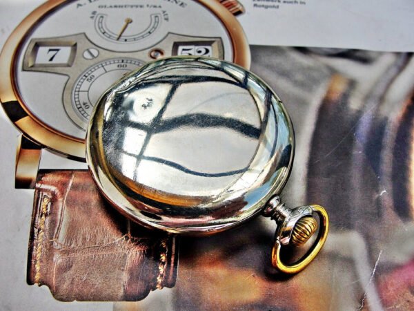 Doxa pocket watch with porcelain dial from the 1920s. - Image 4