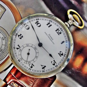 Doxa pocket watch with porcelain dial from the 1920s.