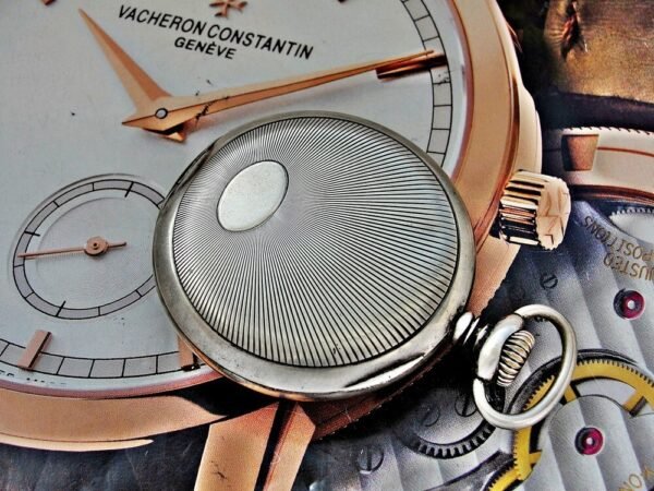 Nice Chronometre De France silver pocket watch from the early 1900s - Image 6