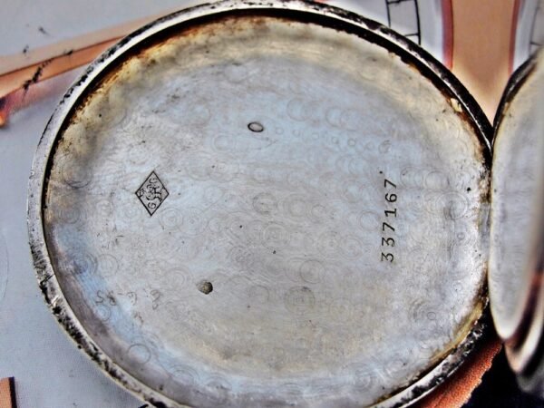 Nice Chronometre De France silver pocket watch from the early 1900s - Image 8